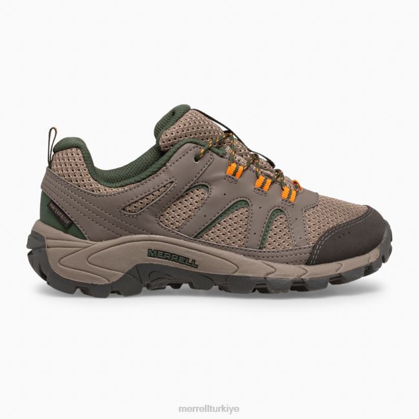 Merrell Oakcreek düşük dantel su geçirmez spor ayakkabı (mk264771) 6JH2Z61448 aşınmış kaya parçası