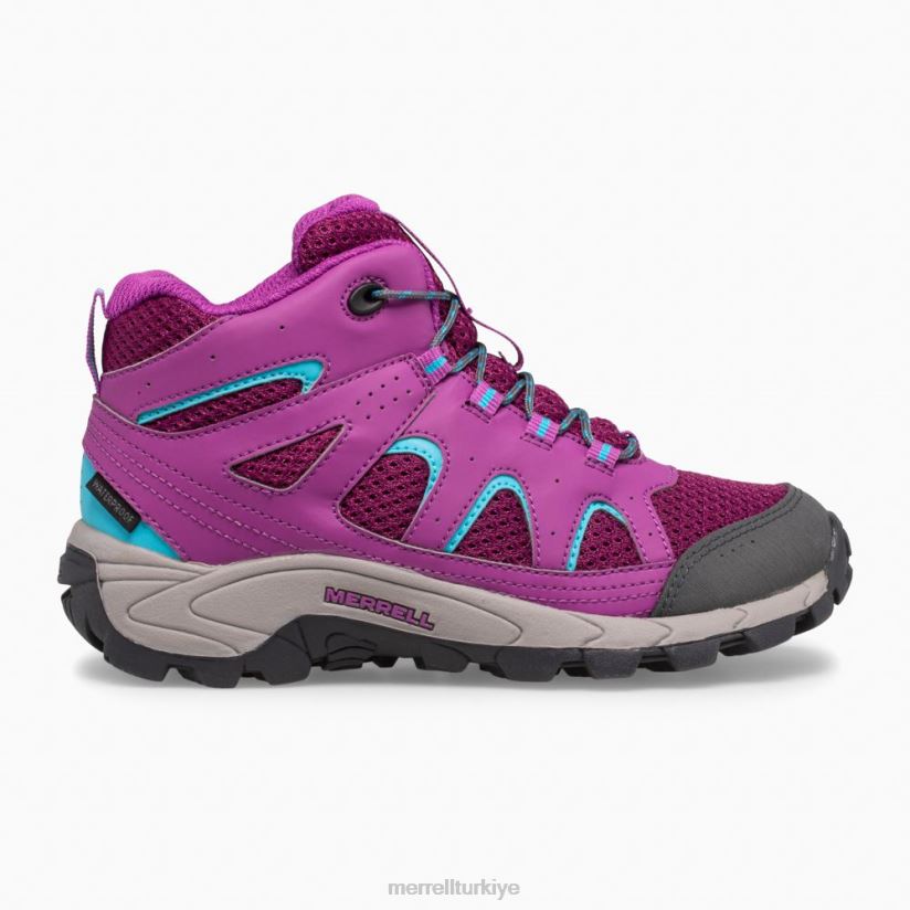 Merrell Oakcreek orta dantel su geçirmez bot (mk164769) 6JH2Z61447 paloma/berry