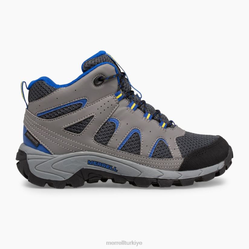 Merrell Oakcreek orta dantel su geçirmez bot (mk264767) 6JH2Z61446 odun kömürü