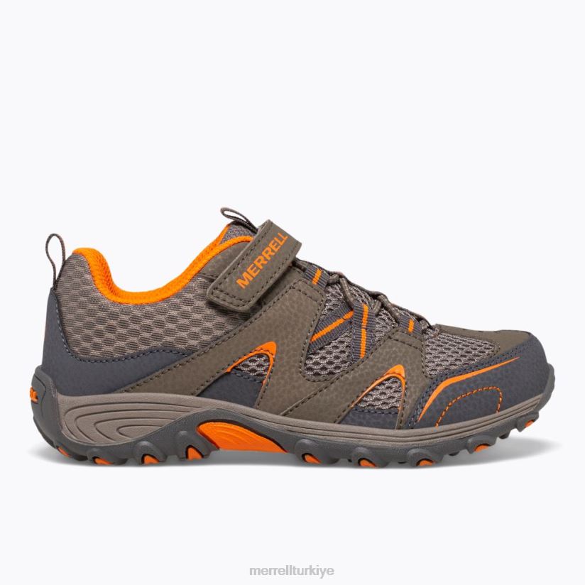 Merrell iz kovalayan ayakkabı (my57109) 6JH2Z61462 silah dumanı / turuncu