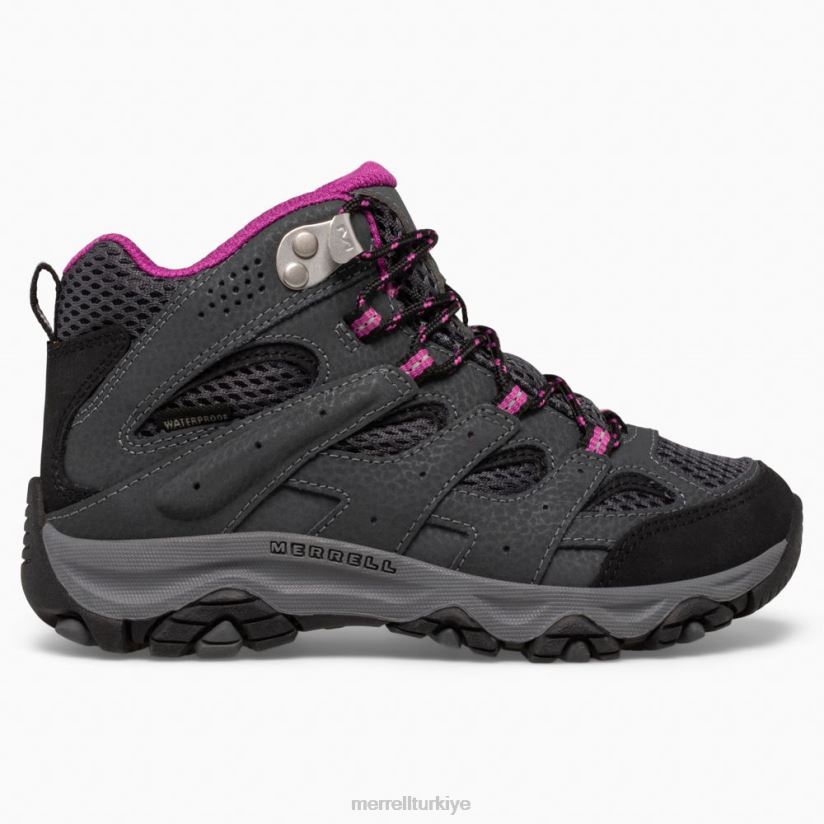 Merrell moab 3 orta su geçirmez bot (mk165703) 6JH2Z61433 granit/berry