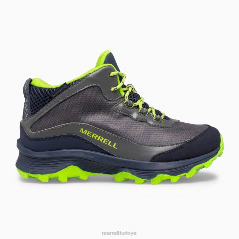 Merrell moab hızı orta su geçirmez (mk265212) 6JH2Z61383 lacivert/gri/misket limonu