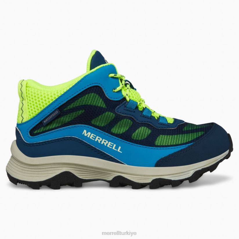 Merrell moab hızı orta su geçirmez (mk266776) 6JH2Z61380 donanma / merhaba viz