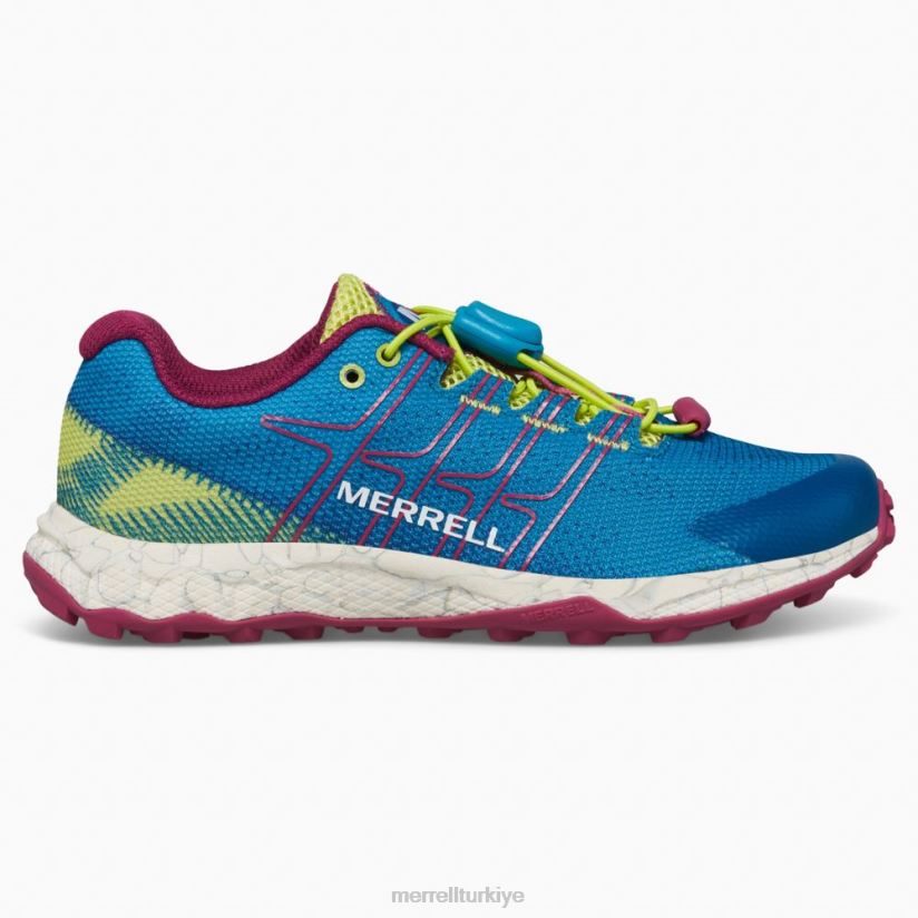 Merrell moab uçuşu düşük klima (mk167108) 6JH2Z61389 turkuaz/misket limonu/fuşya