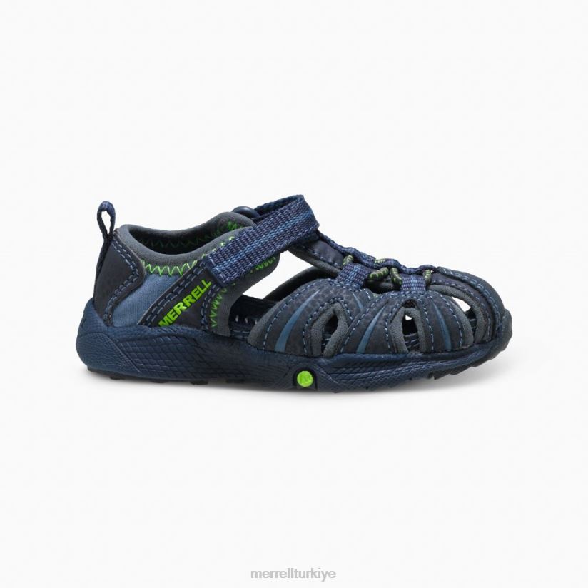 Merrell hidro jr. sandalet (mt53375) 6JH2Z61407 lacivert / yeşil