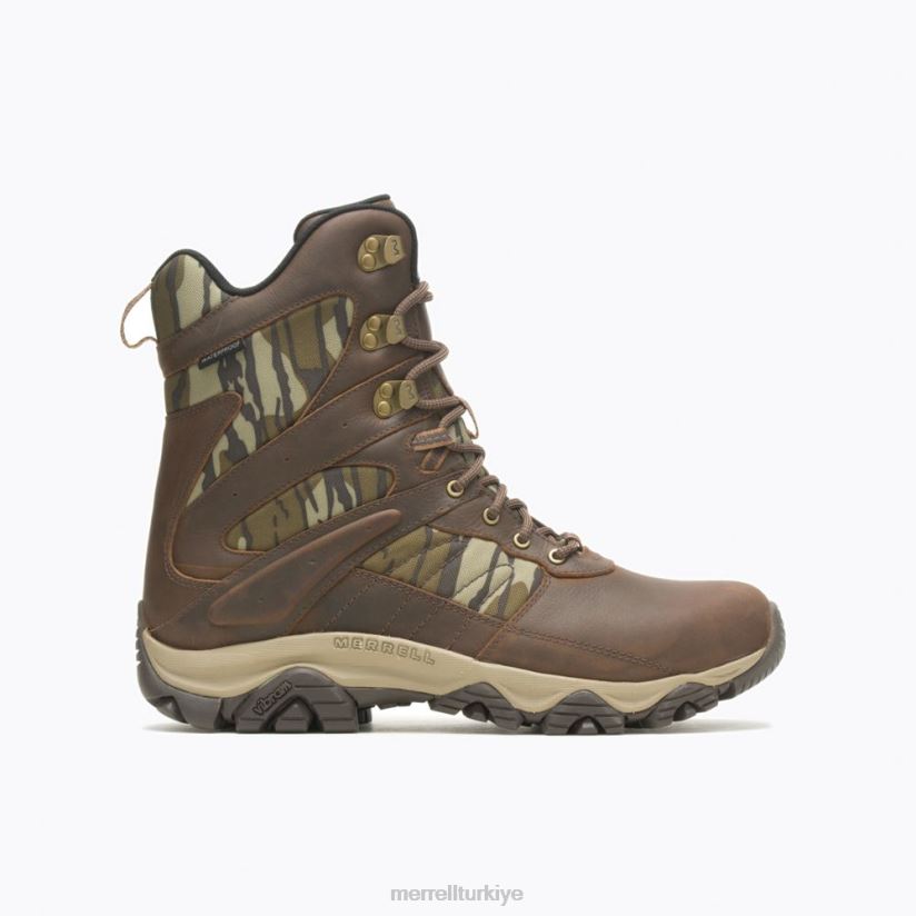 Merrell moab 2 kereste 8'' su geçirmez (j004647) 6JH2Z6636 şekerleme/meşe