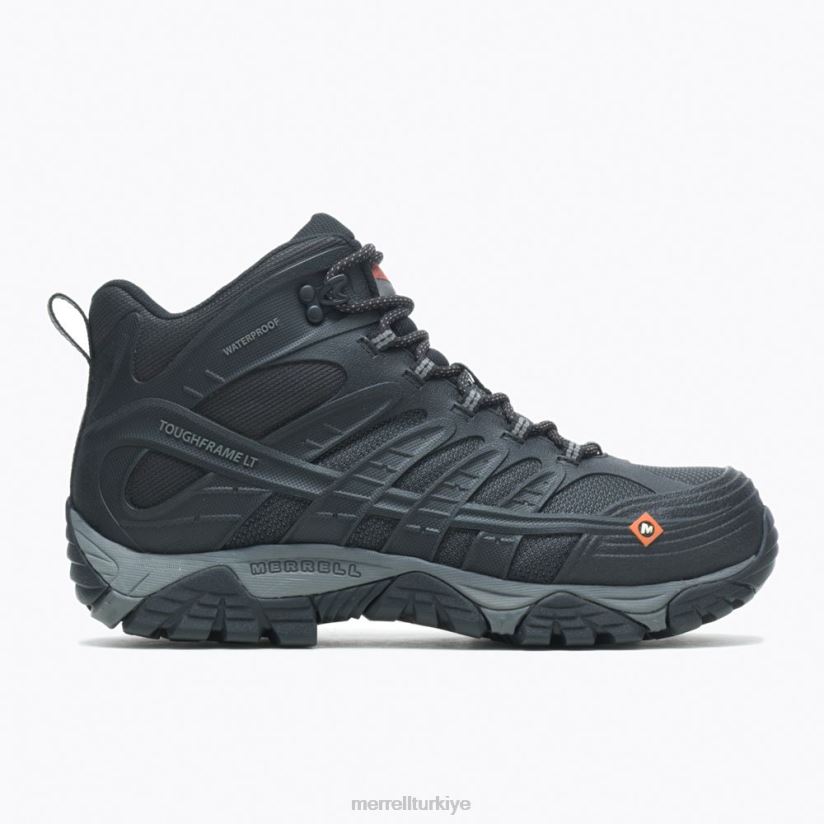 Merrell moab hız orta su geçirmez karbon fiber geniş genişlik (j099429w) 6JH2Z6342 siyah