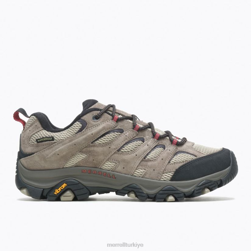 Merrell moab 3 su geçirmez geniş genişlik (j035851w) 6JH2Z6368 koyu kahverengi