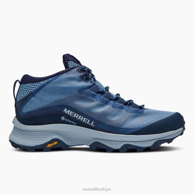 Merrell moab hızı orta gore-tex (j135418) 6JH2Z6879 Donanma